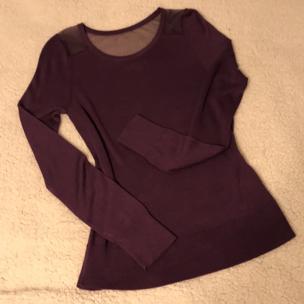 Lightweight purple sweater